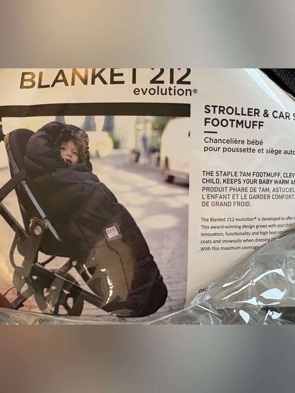 7 A.M. Enfant Blanket 212
Evolution Stroller Cover - Taupe/Plum - Picture 2 of 4